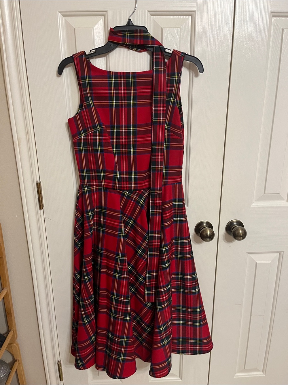 Vintage Red Plaid Dress